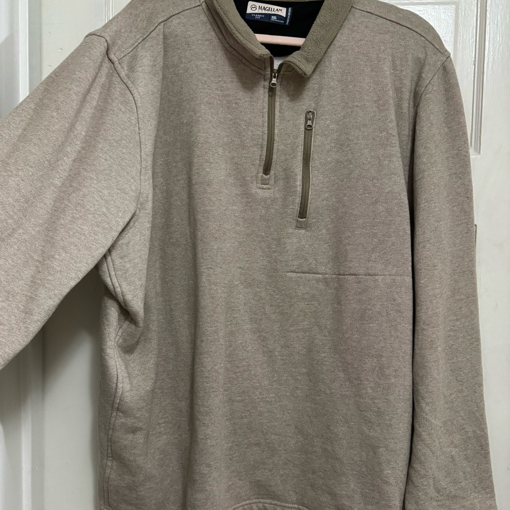 Magellan Beige Quarter-Zip Pullover